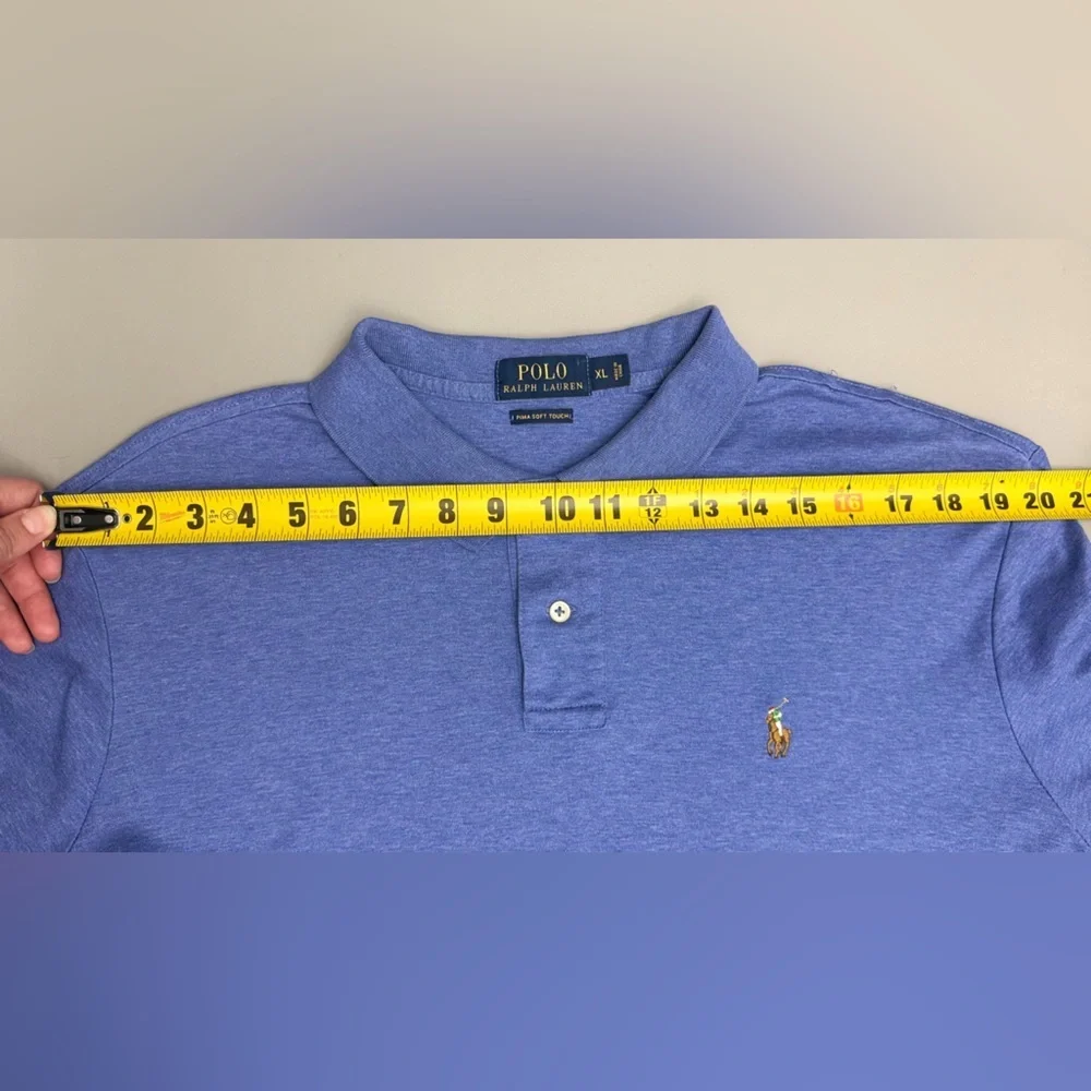 Polo Ralph Lauren Pima Soft Touch Blue Polo Shirt Men’s XL Classic Fit